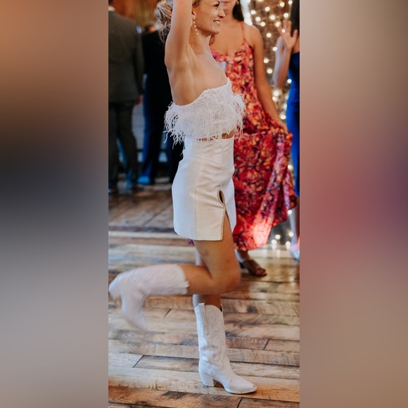 🪩Feather & Sparkle Matching Set 🪩Eliya the Label Size XS (skirt & top) 🪩👰🏼 - Picture 3 of 12